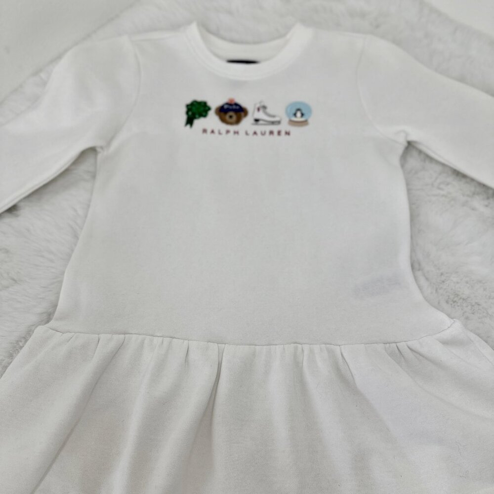 Polo Ralph Lauren Girls Long-Sleeve Sweatshirt Dress